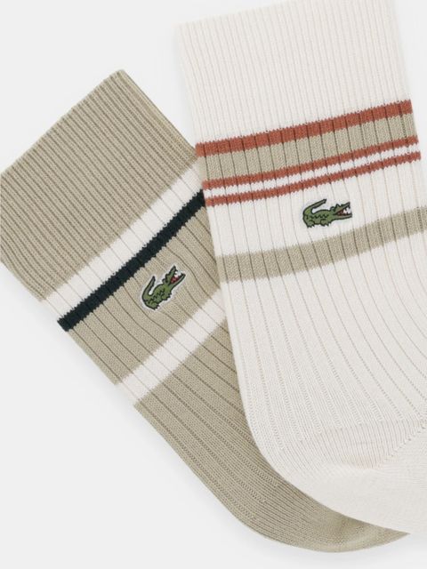 Lacoste skarpetki 2-pack kolor beżowy RA5988 - zdjęcie produktu nr 2
