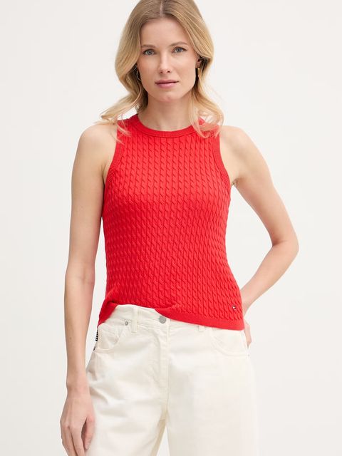 Tommy Hilfiger top damski bawełniany - zdjęcie produktu nr 1