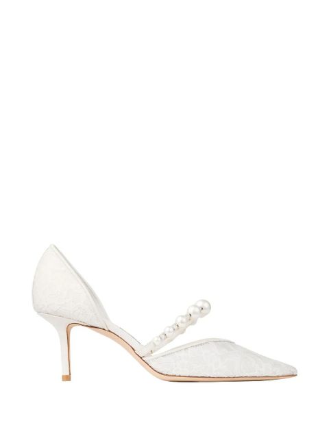 Jimmy Choo Aurelie pearl-embellished pumps - White - zdjęcie produktu nr 1