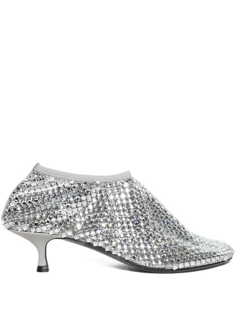 Christopher Esber 50mm crystal-embellished heeled pumps - Grey - zdjęcie produktu nr 1