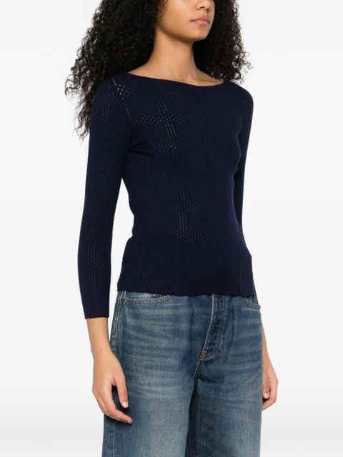 TWINSET ribbed top - Blue