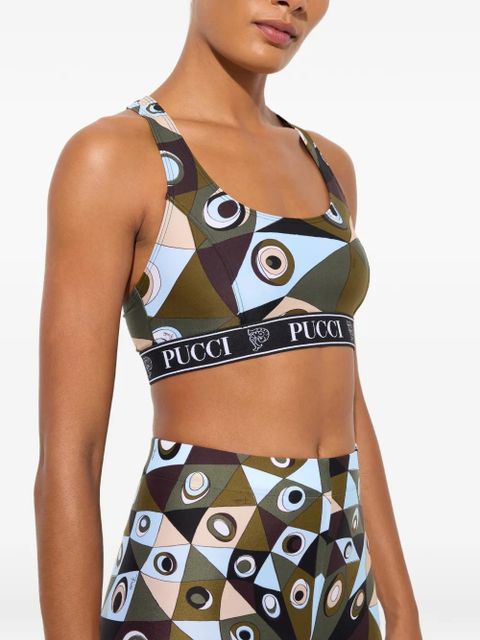 PUCCI occhi-print top - Green