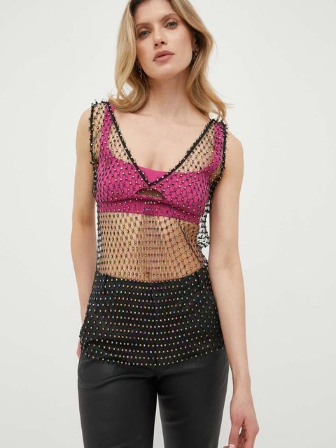 Patrizia Pepe top damski kolor czarny