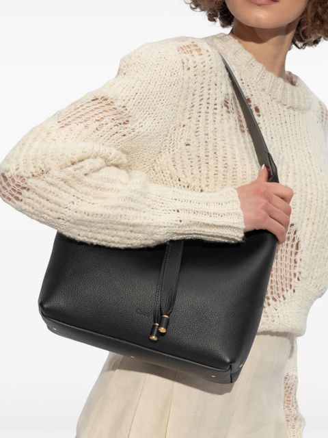 Chloé small Marcie leather tote bag - Black - zdjęcie produktu nr 2