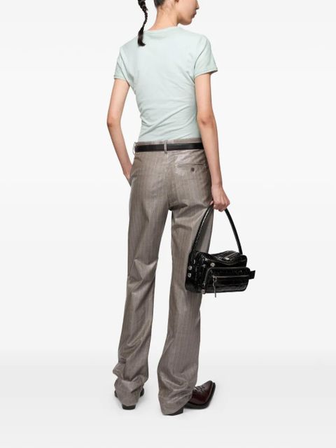 Acne Studios contemporary art text T-shirt - Green