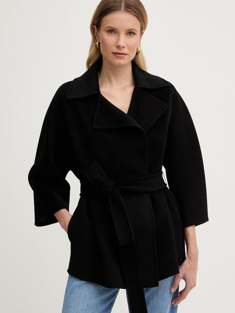 Elisabetta Franchi płaszcz damski wełniany - zdjęcie produktu nr 1