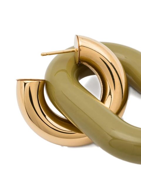 Marni chunky chain-link earrings - Green - zdjęcie produktu nr 2