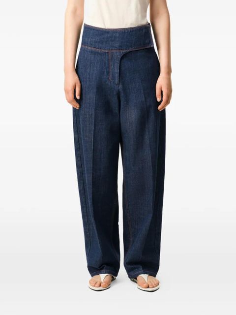 AMI Paris belted jeans - Blue