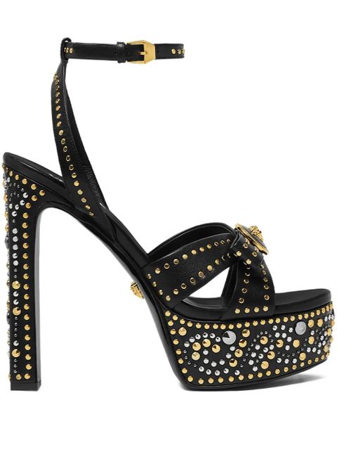 Versace 140mm La Medusa platform studded sandals - Black - zdjęcie produktu nr 1