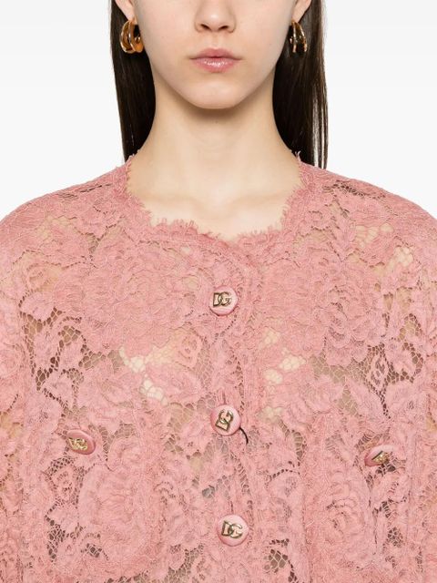 Dolce & Gabbana DNA lace coat - Pink