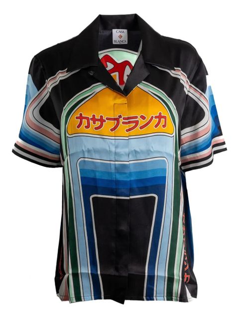 Casablanca graphic-print shirt - Black - zdjęcie produktu nr 1