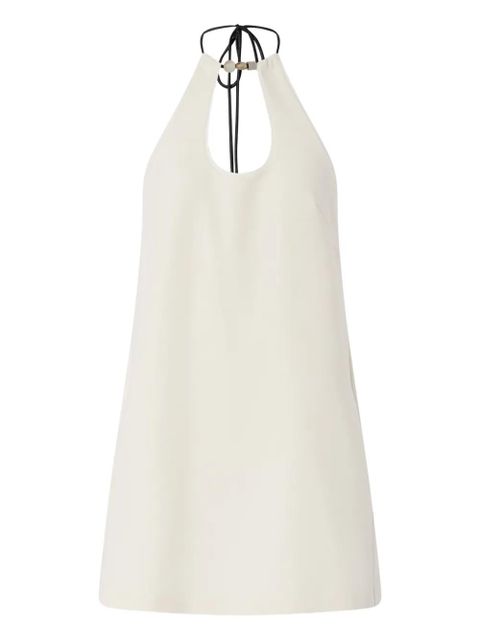 PINKO Inkognito halterneck-tie mini dress - White - zdjęcie produktu nr 1