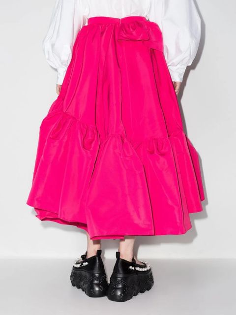 Alexander McQueen asymmetric ruffled skirt - Pink