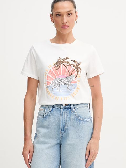 Lola Casademunt T-shirt damski bawełniany - zdjęcie produktu nr 2