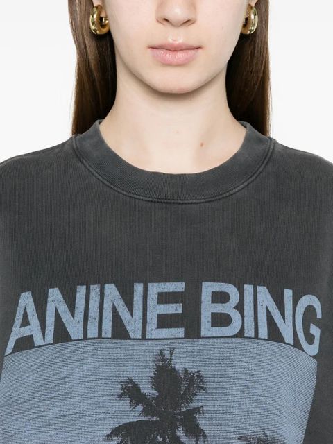 ANINE BING Miles washed grey sweatshirt