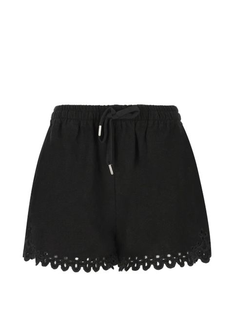 ISABEL MARANT Balyme broderie-anglaise shorts - Black - zdjęcie produktu nr 1