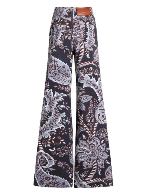 ETRO paisley-print flared jeans - Blue - zdjęcie produktu nr 2