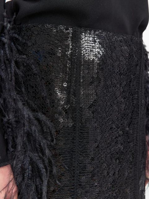 16Arlington Deoda sequin lace skirt - Black