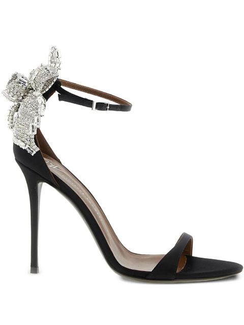 Giuseppe Zanotti 105mm Clandestino jewel-embellished stiletto heeled sandals - Black - zdjęcie produktu nr 1