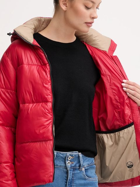 Pepe Jeans kurtka kolor czerwony zimowa PL4024339