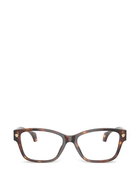 Versace Eyewear geometric-frame glasses - Brown - zdjęcie produktu nr 1