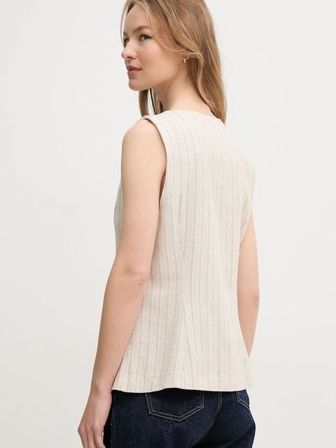 Hoss Intropia kamizelka z domieszką lnu - zdjęcie produktu nr 1