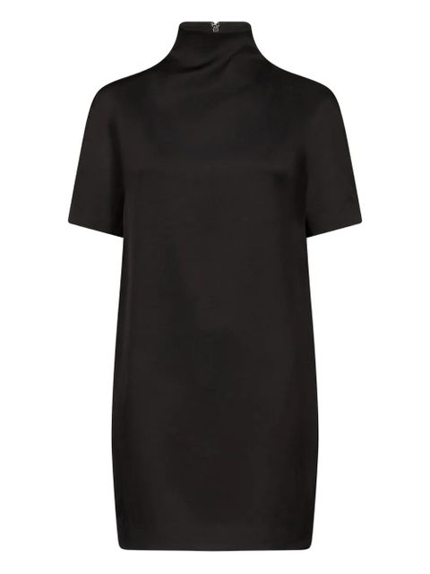 LouLou de Saison Elton mock-neck short-sleeve dress - Black - zdjęcie produktu nr 1