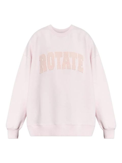 ROTATE BIRGER CHRISTENSEN logo-appliqué sweatshirt - Pink - zdjęcie produktu nr 1
