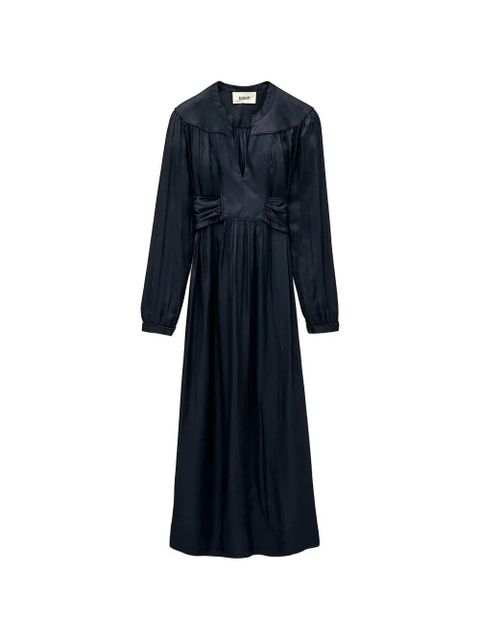 Ba&Sh gathered V-neck maxi dress - Blue - zdjęcie produktu nr 1