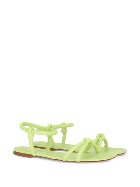 Gianvito Rossi knot-detail sandals - Green - zdjęcie produktu nr 2