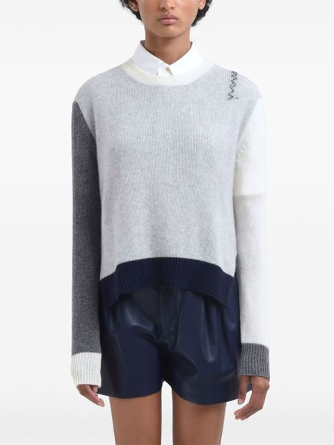 Marni colourblock sweater - Grey