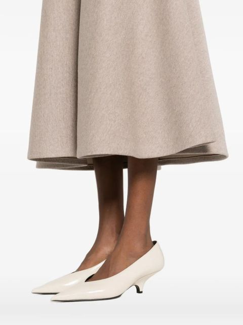Max Mara A-line midi skirt - Neutrals