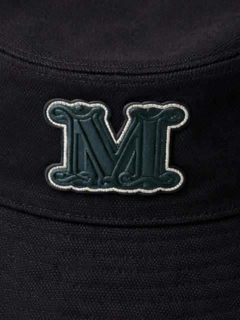Max Mara logo-appliqué bucket hat - Black