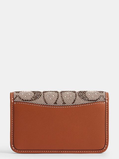 Coach portfel skórzany damski kolor brązowy CCD16 - zdjęcie produktu nr 2