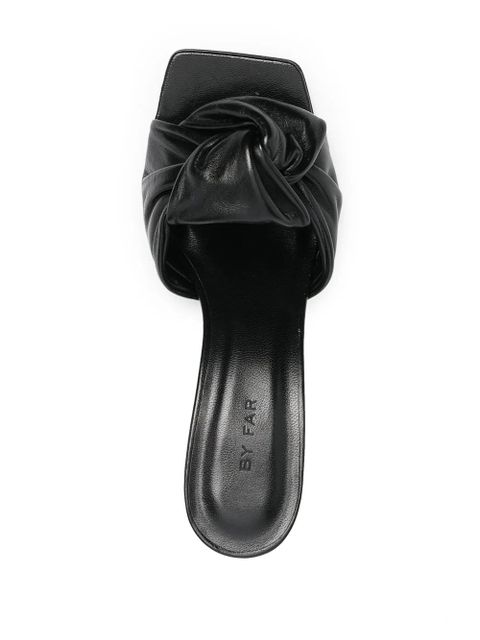 BY FAR 70mm Lana sandals - Black