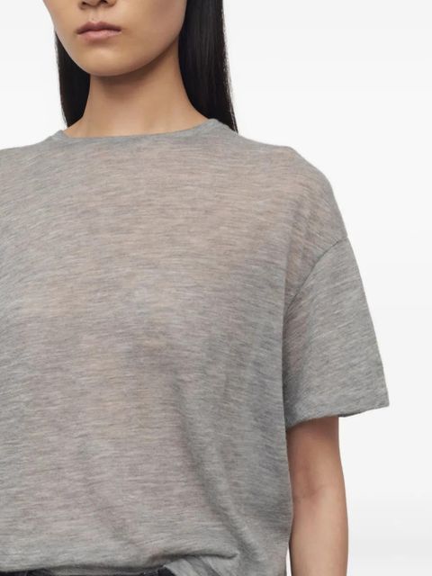 The Row short-sleeve cashmere T-shirt - Grey