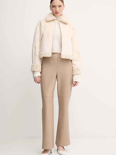 Gaudi kurtka kolor beżowy zimowa 521BD39002 - zdjęcie produktu nr 2