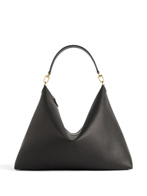 TOTEME bevel leather shoulder bag - Black