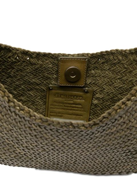 DRAGON DIFFUSION Nova Luna braided shoulder bag - Green