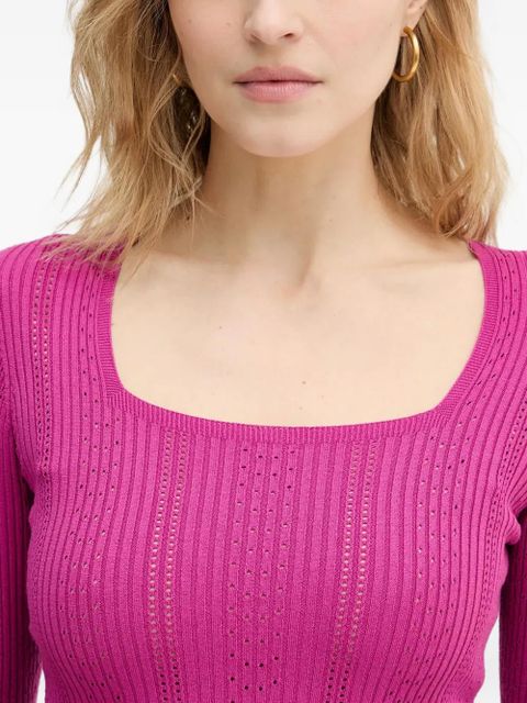TWINSET square-neck sweater - Pink