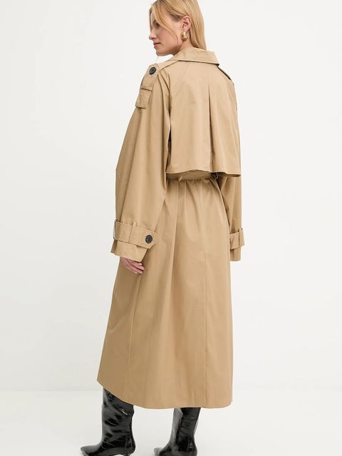 Answear.LAB płaszcz bawełniany kolor brązowy