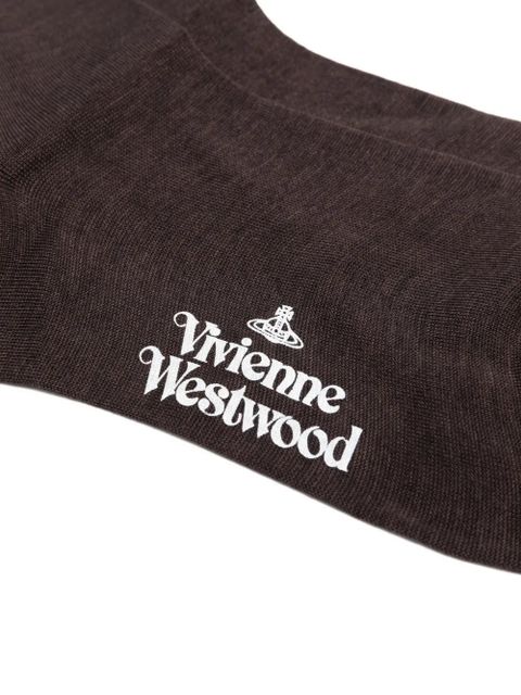 Vivienne Westwood Orb-embroidery socks - Brown - zdjęcie produktu nr 2
