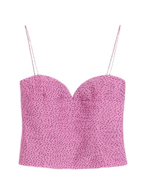 Valentino Garavani chiffon top with Plusdepois print - Pink - zdjęcie produktu nr 1