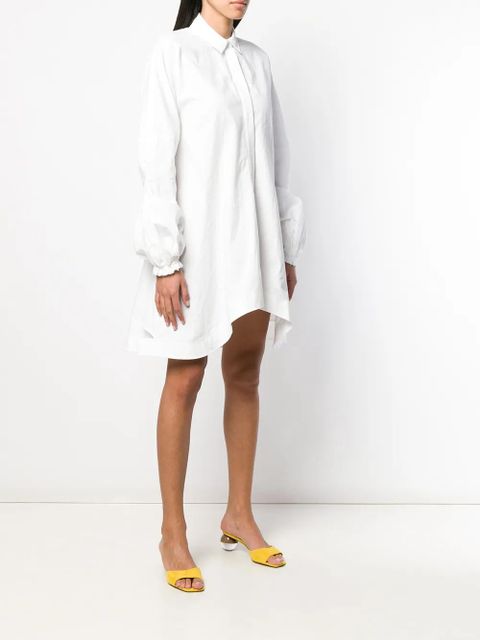 JW Anderson button down puff sleeve dress - White