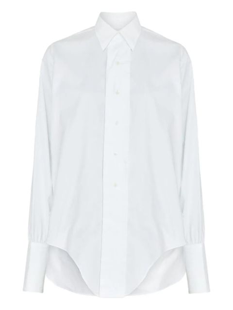 Maison Margiela curved-hem shirt - White - zdjęcie produktu nr 1