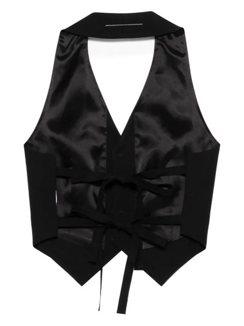 MM6 Maison Margiela buttoned waistcoat - Black - zdjęcie produktu nr 1