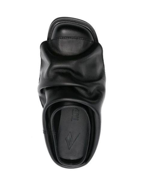 The Attico Mini Robin sabot - Black