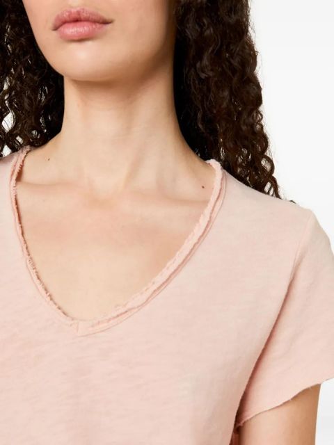 American Vintage Sonoma brushed v-neck T-shirt - Pink - zdjęcie produktu nr 1