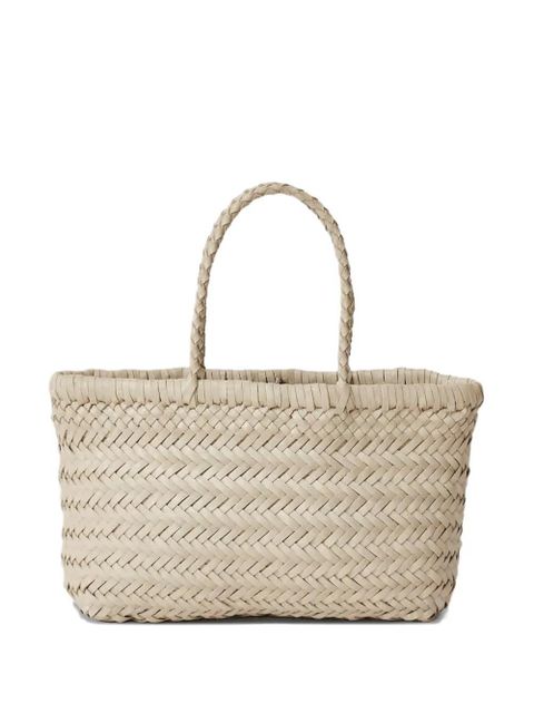 DRAGON DIFFUSION braided handle woven tote bag - Neutrals - zdjęcie produktu nr 1