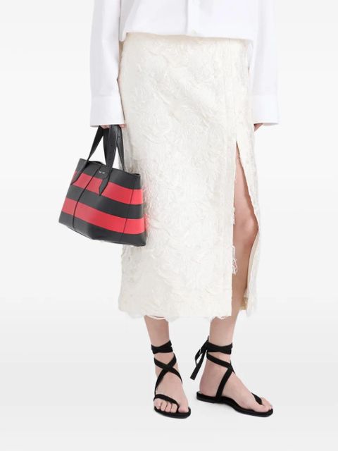 Proenza Schouler Dalma floral-jacquard skirt - White